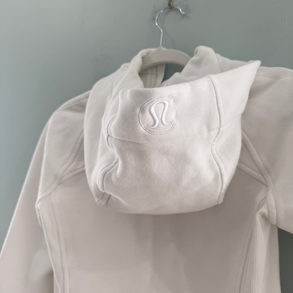 Lululemon Scuba Full Zip Hoodie White 4 - Picture 10 of 11